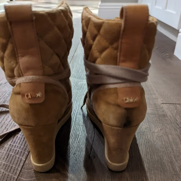 Chloe wedge sneakers/booties - Picture 2 of 6